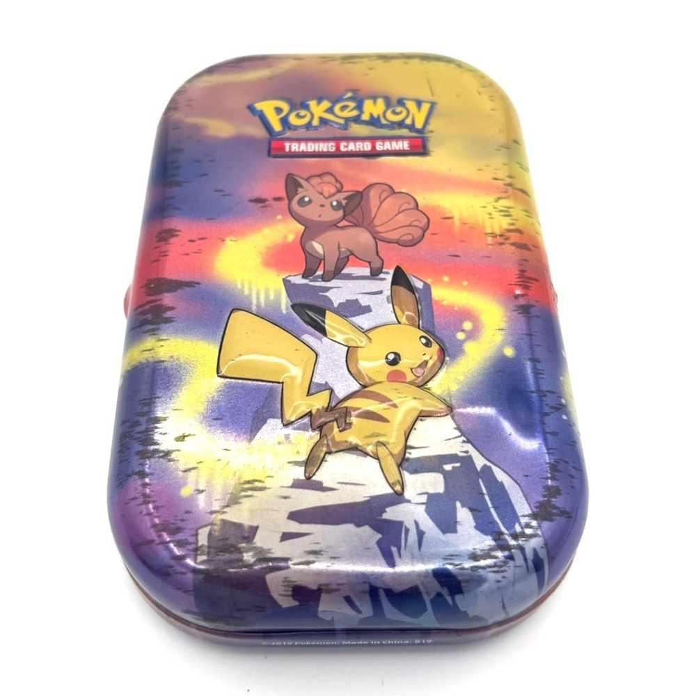 Pokemon TCG Kanto Power Mini Tin C20 Pikachu Vulpix Ed. Galar Pals EMPTY Case